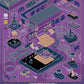 An exploded isometric view and connection diagram of the Atari 2600, created by GyGinfographics. This detailed vector illustration visually deconstructs the console, showcasing its internal components in an orderly, three-dimensional layout using isometric projection.