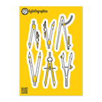 Drawing Compass Stickers